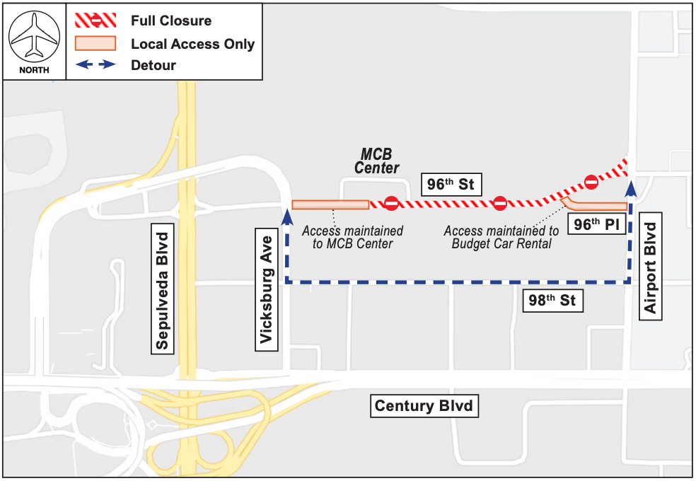 Overnight Closure Map