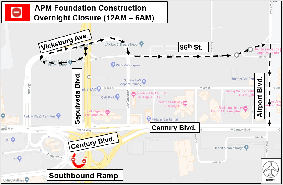 APM Foundation Lane Closure