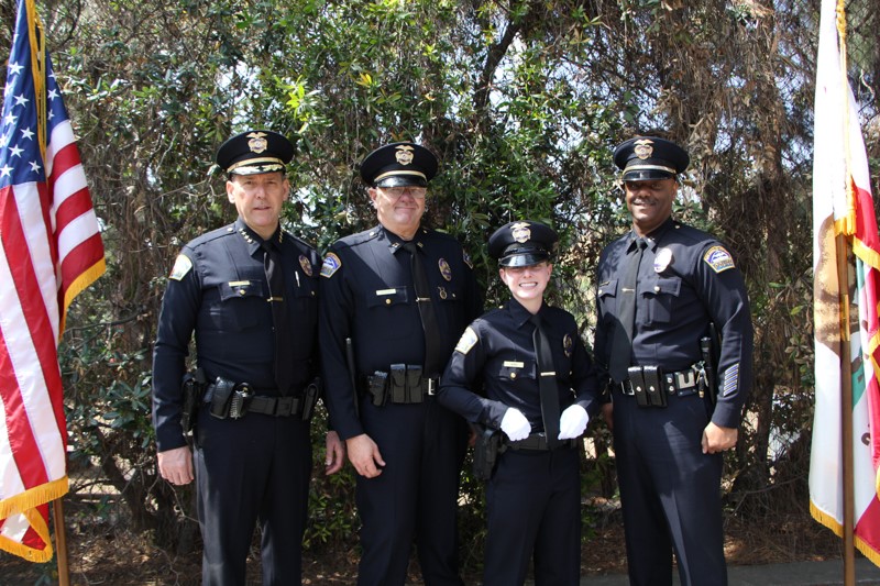 Chief of Airport Police David L. Maggard Jr., Captain Greg Staar, Officer Alexandra Hurd, Captain Tyrone Stallings