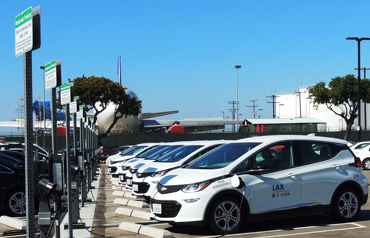 EV Bolt cars charging